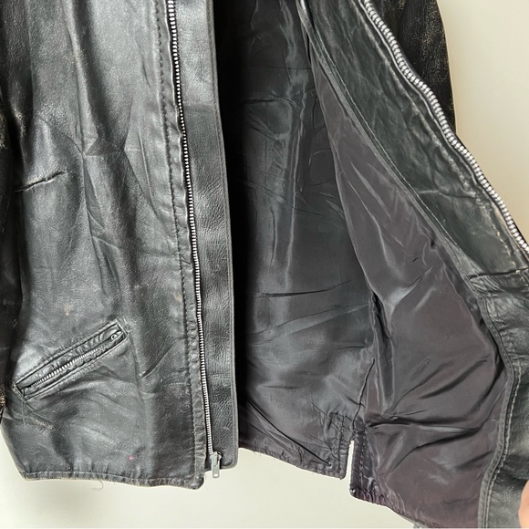 Vintage Brooks Leather Motorcycle Jacket - Picture 4 of 15